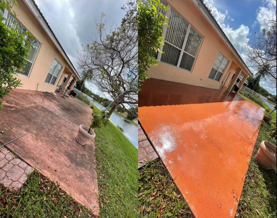 Concrete cleaning