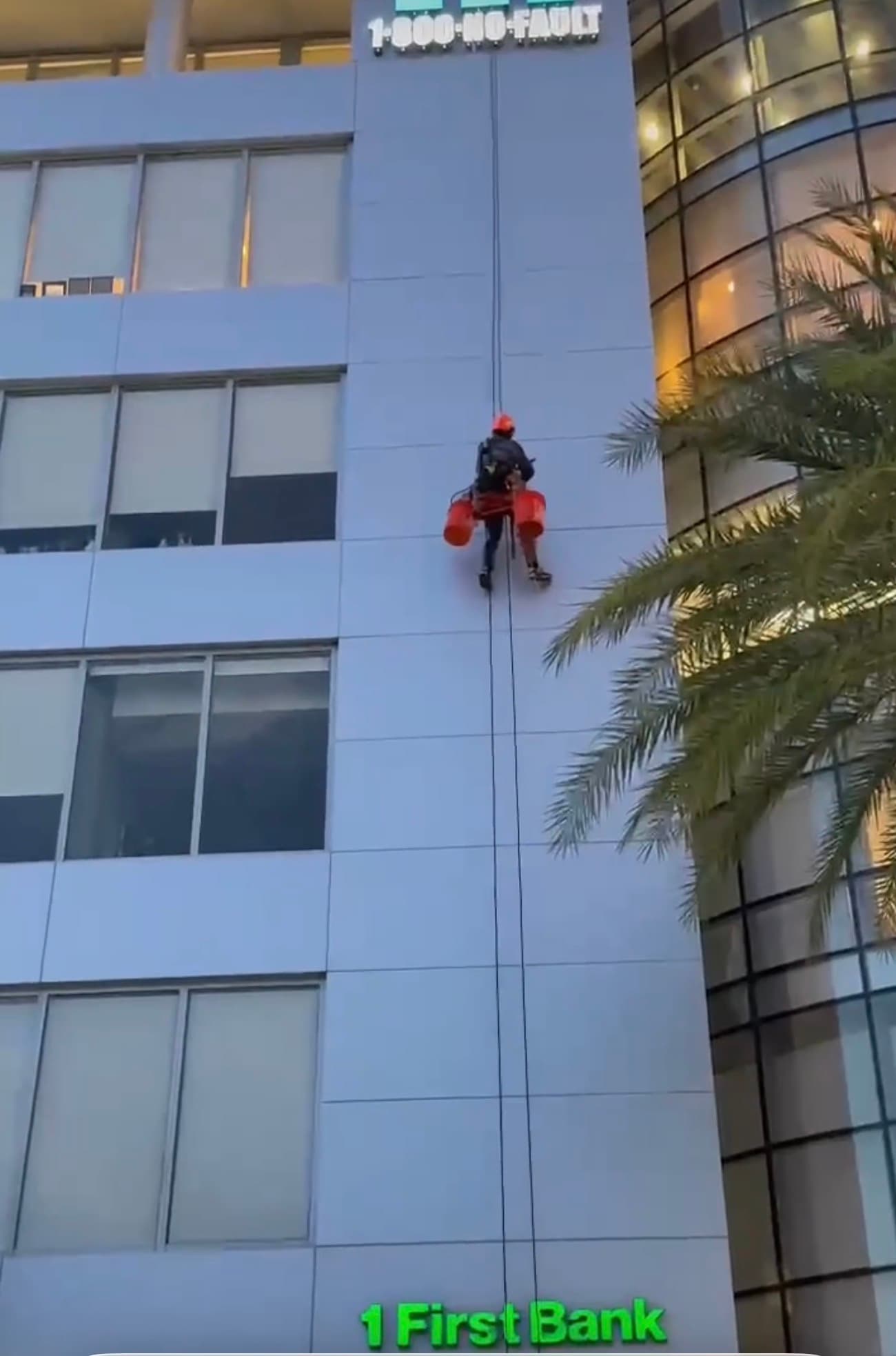 High-rise rope-access work